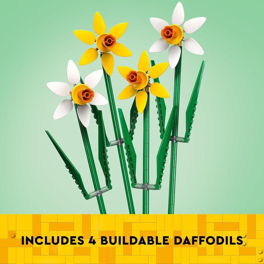 LEGO NARCISOS SET DE CONSTRUCCIÓN DECORATIVO PARA DORMITORIO Y REGALO CREATIVO - 3