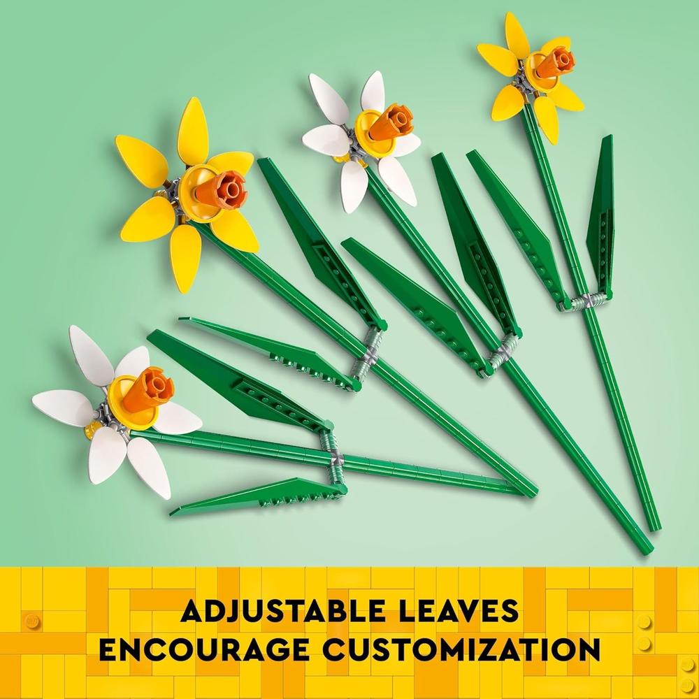 LEGO NARCISOS SET DE CONSTRUCCIÓN DECORATIVO PARA DORMITORIO Y REGALO CREATIVO - 5