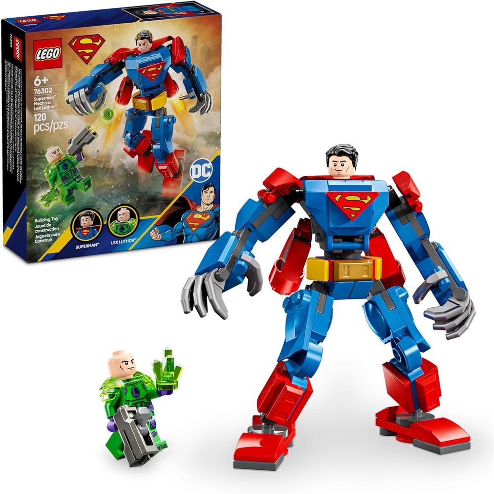 LEGO DC SUPERMAN MECH VS LEX LUTHOR, SET DE CONSTRUCCIÓN Y FIGURA DE ACCIÓN - 1
