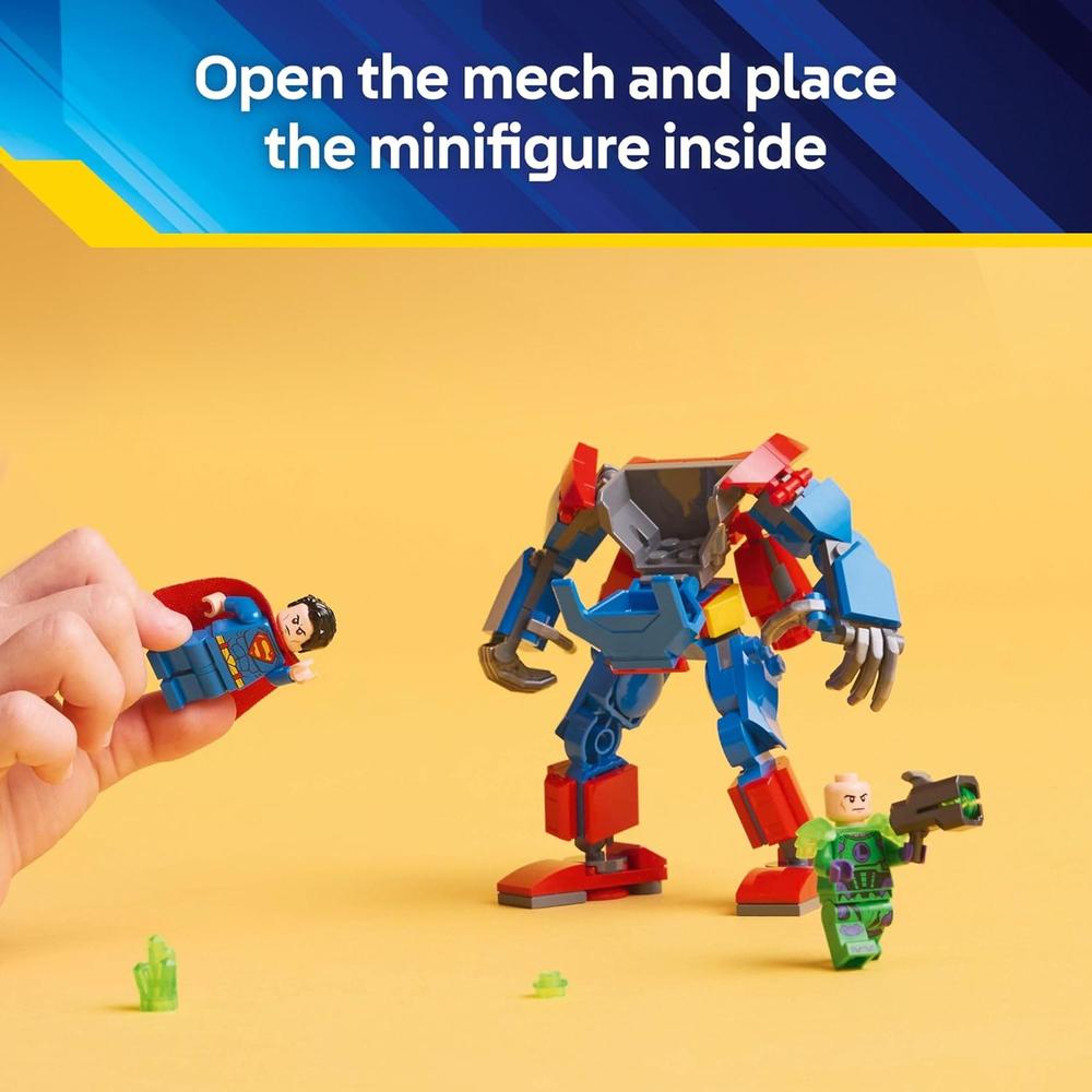 LEGO DC SUPERMAN MECH VS LEX LUTHOR, SET DE CONSTRUCCIÓN Y FIGURA DE ACCIÓN - 3