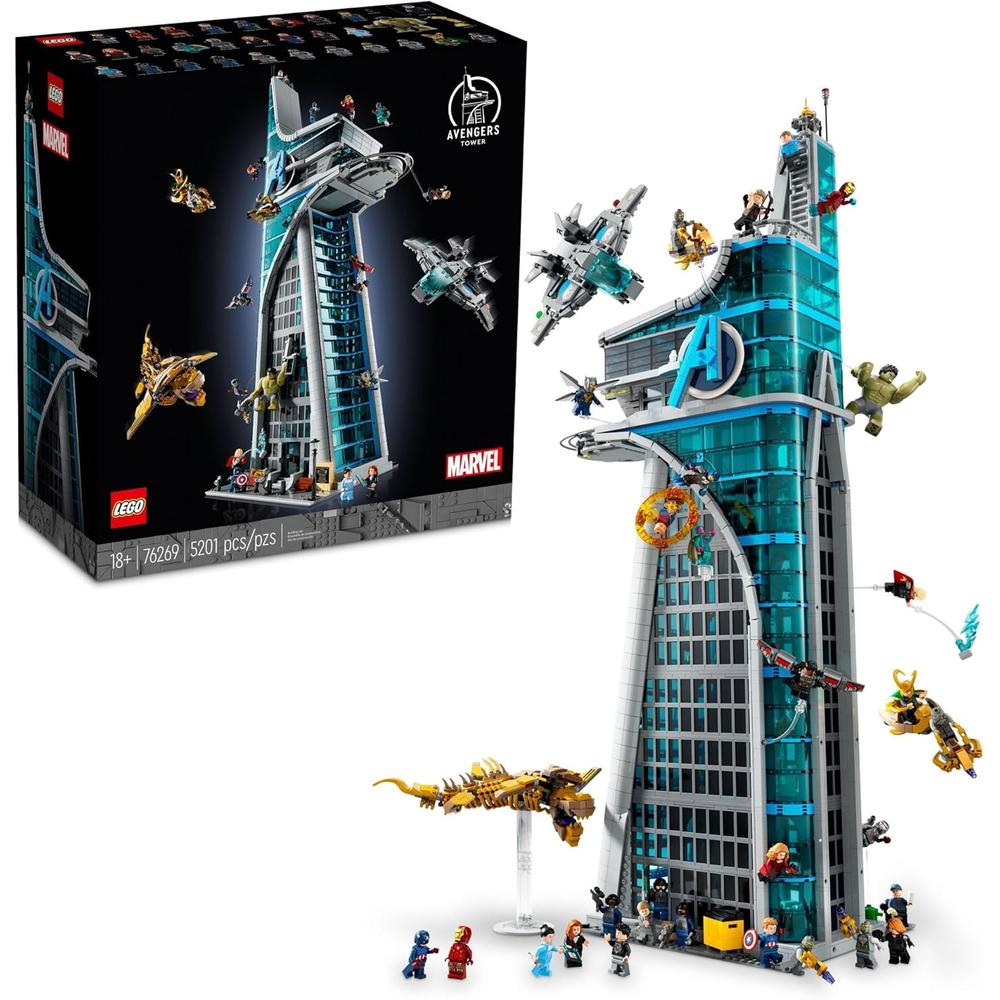 LEGO MARVEL AVENGERS TORRE CON 31 FIGURAS Y ACCESORIOS DE PELÍCULAS - 1