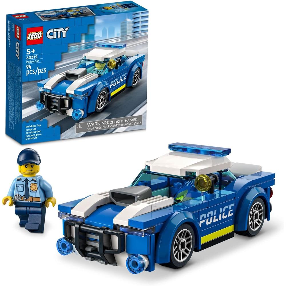 LEGO CITY COCHE DE POLICÍA JUGUETE CON MINIFIGURA PERSECUCIÓN PARA NIÑOS - 1