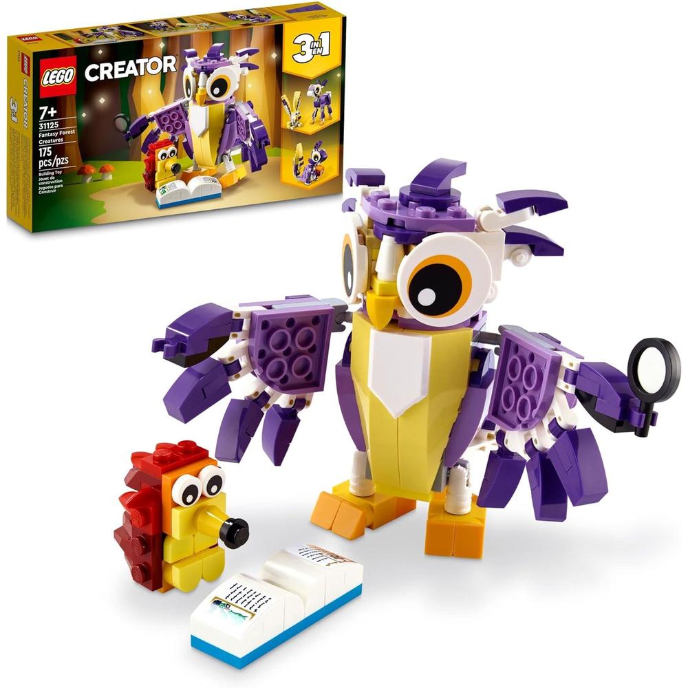 LEGO CREATOR 3 EN 1 CRIATURAS FANTÁSTICAS DEL BOSQUE CONEJO BÚHO ARDILLA - 1
