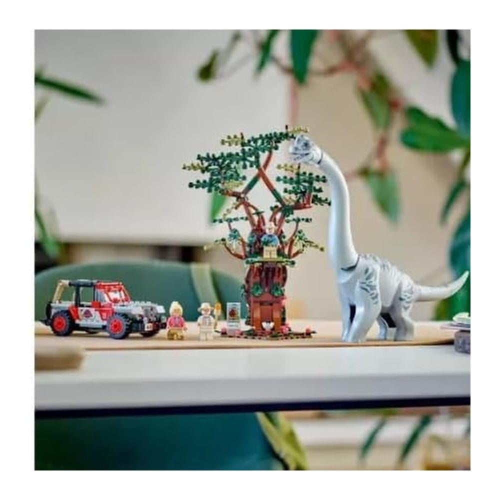LEGO JURASSIC WORLD BRACHIOSAURUS DISCOVERY SET CON DINOSAURIO Y JEEP - 2