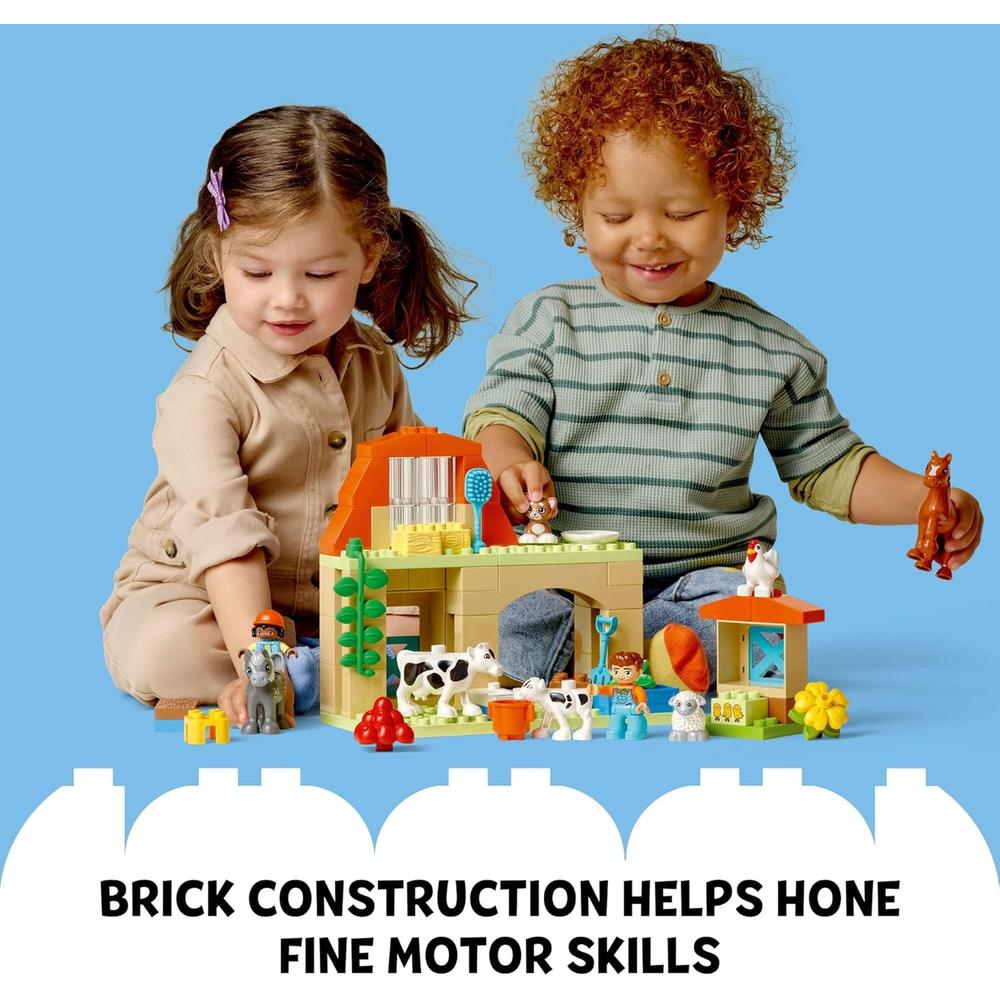 LEGO DUPLO CUIDADO DE ANIMALES EN LA GRANJA, SET EDUCATIVO PARA NIÑOS - 5