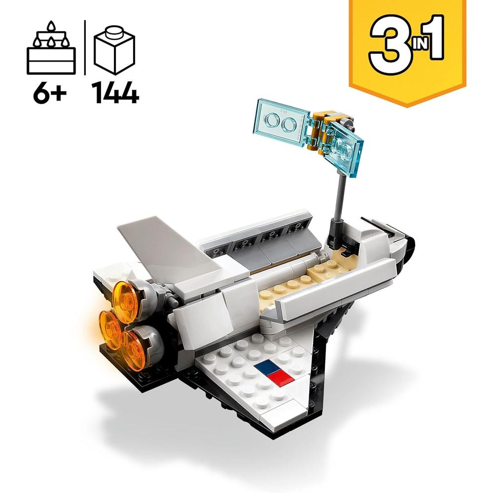 LEGO CREATOR 3 EN 1 TRANSBORDADOR ESPACIAL SET DE CONSTRUCCIÓN INFANTIL - 3