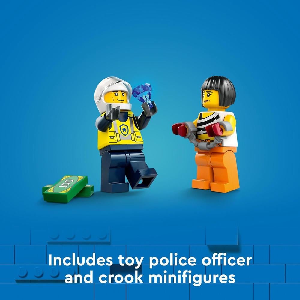 LEGO CITY PERSECUCIÓN ENTRE COCHE DE POLICÍA Y COCHE DEPORTIVO CON MINIFIGURAS - 5