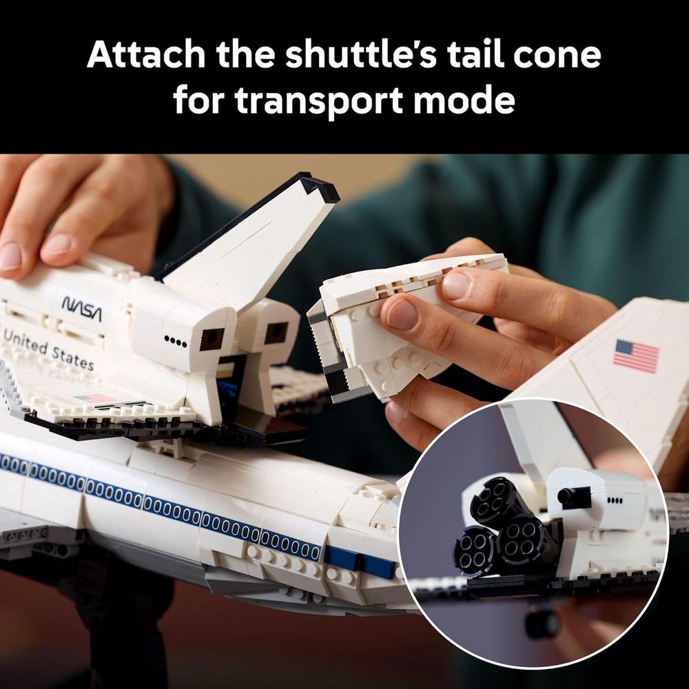 LEGO ICONS NAVE ESPACIAL Y AVIÓN, KIT DE CONSTRUCCIÓN PARA ADULTOS - 5