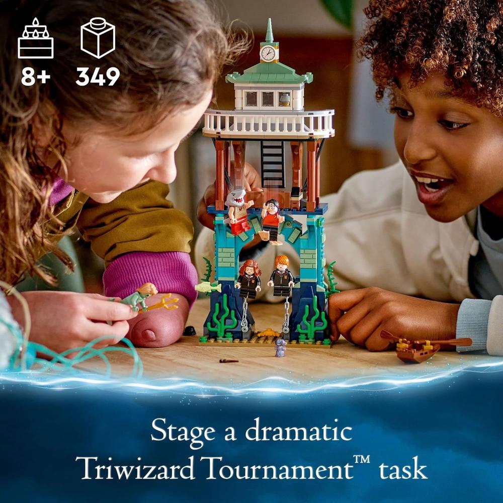 LEGO HARRY POTTER TORNEO DEL LAGO NEGRO SET DEL CÁLIZ DE FUEGO CON FIGURAS - 2