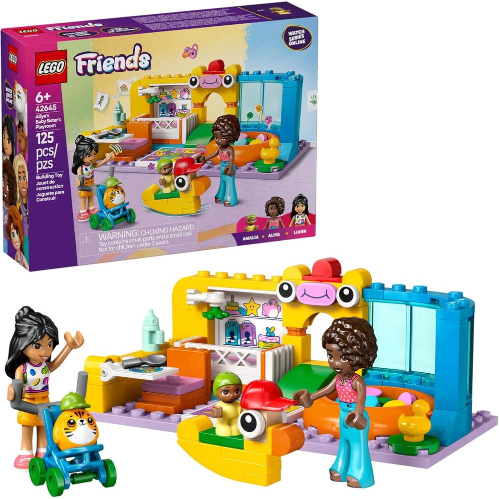 LEGO FRIENDS SALA DE JUEGOS DE LA HERMANITA DE ALIYA, SET DE SIMULACIÓN - 1