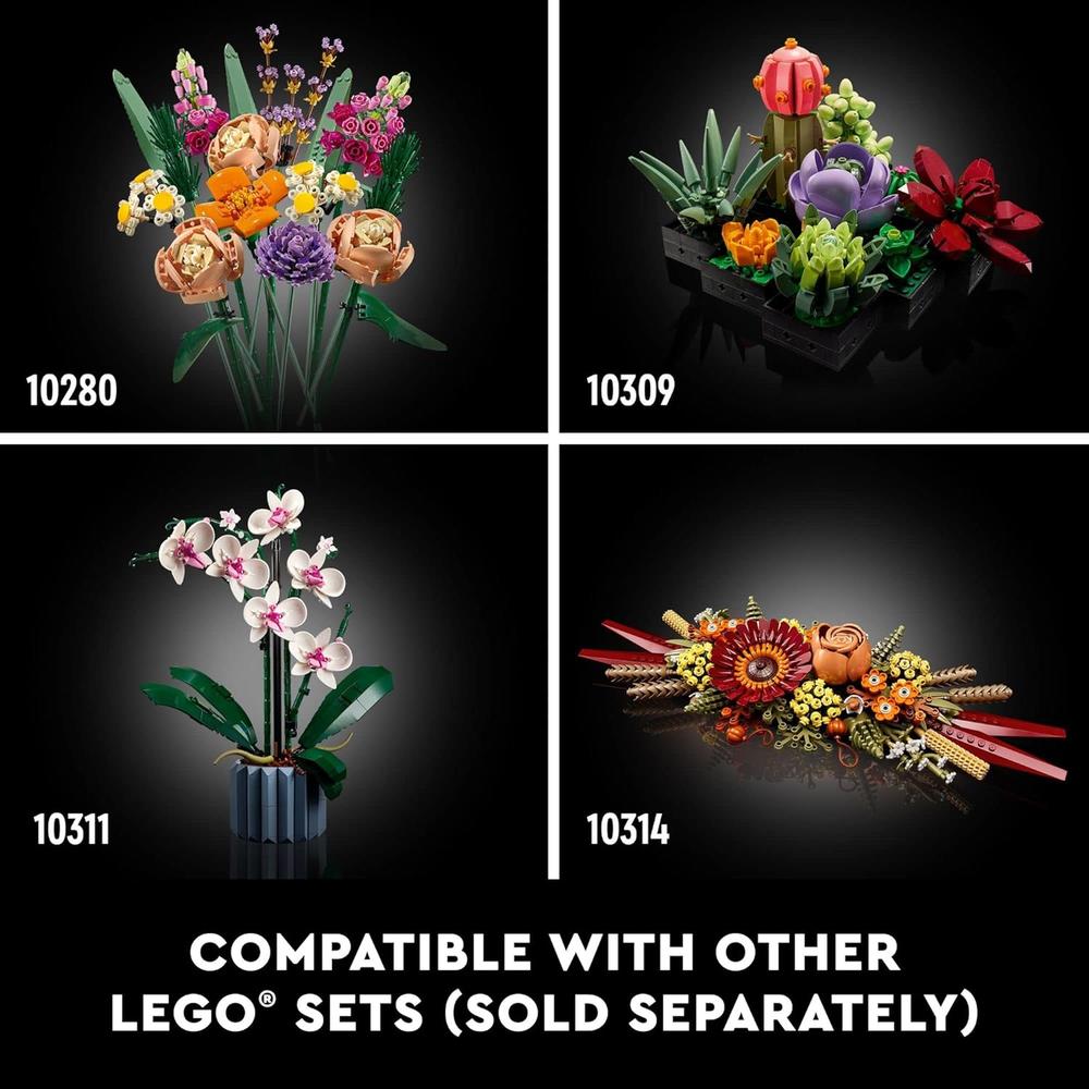 LEGO BOTANICALS RAMO DE FLORES SILVESTRES SET DE DECORACIÓN IDEAL PARA EL HOGAR - 6