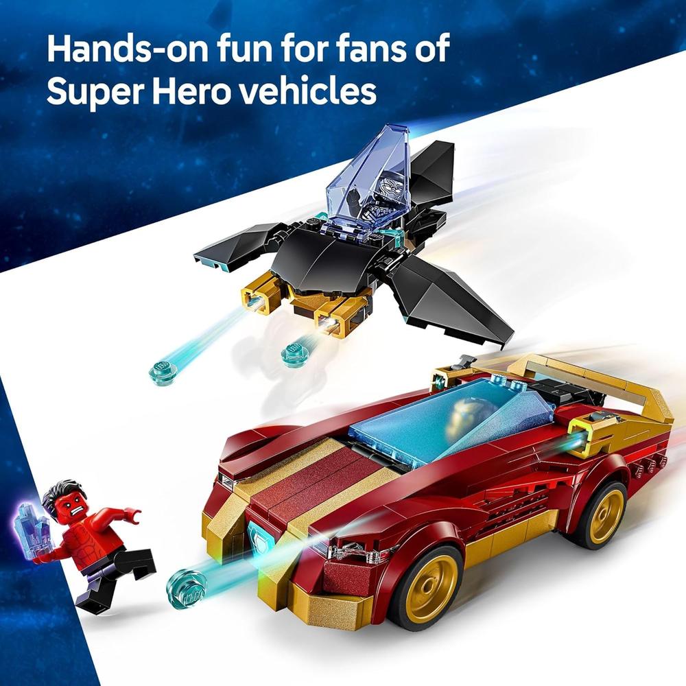 LEGO MARVEL IRON MAN Y PANTERA NEGRA VS HULK ROJO, INCLUYE 3 MINIFIGURAS - 5