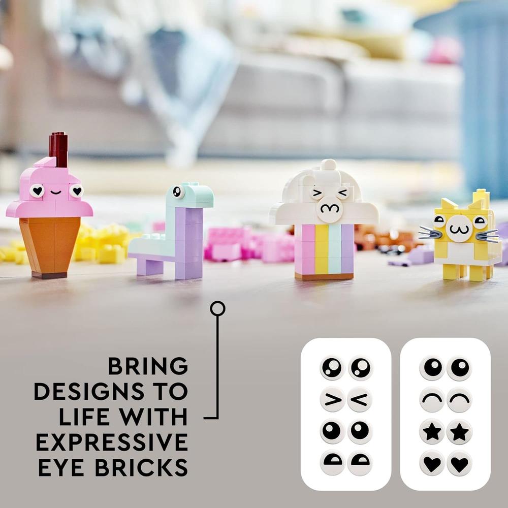 LEGO CLASSIC CAJA CREATIVA PASTEL SET DE BLOQUES PARA CONSTRUIR Y APRENDER - 4