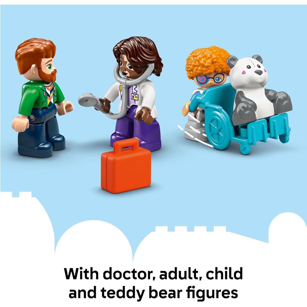 LEGO DUPLO TOWN PRIMERA VISITA AL CONSULTORIO MÉDICO, JUGUETE EDUCATIVO - 6