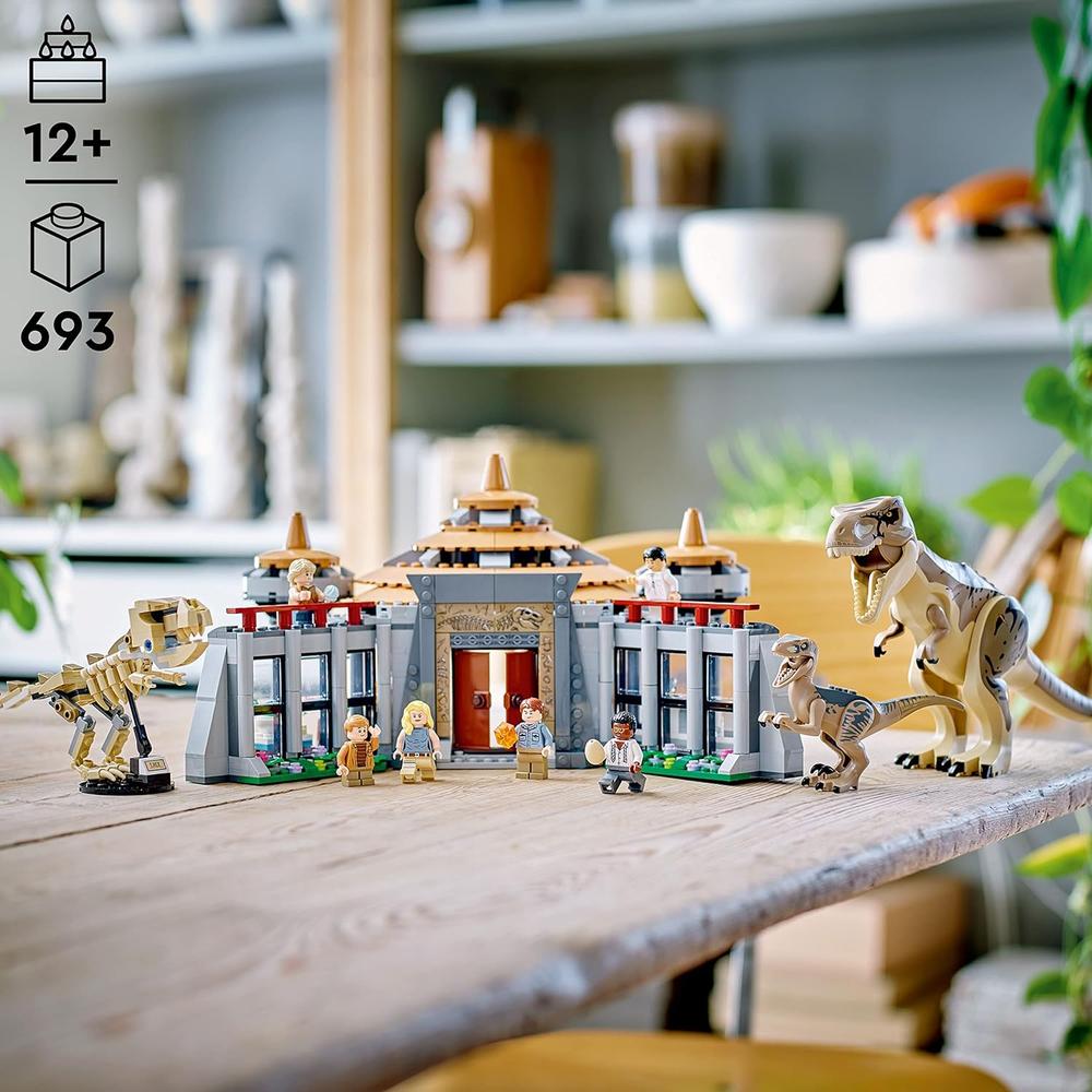 LEGO JURASSIC PARK CENTRO DE VISITANTES ATAQUE T REX Y RAPTOR SET - 3