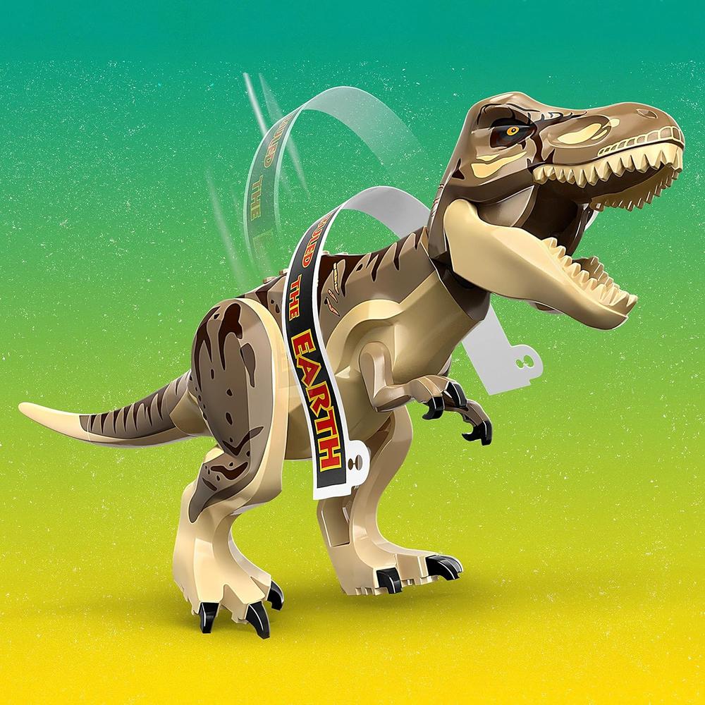 LEGO JURASSIC PARK CENTRO DE VISITANTES ATAQUE T REX Y RAPTOR SET - 5