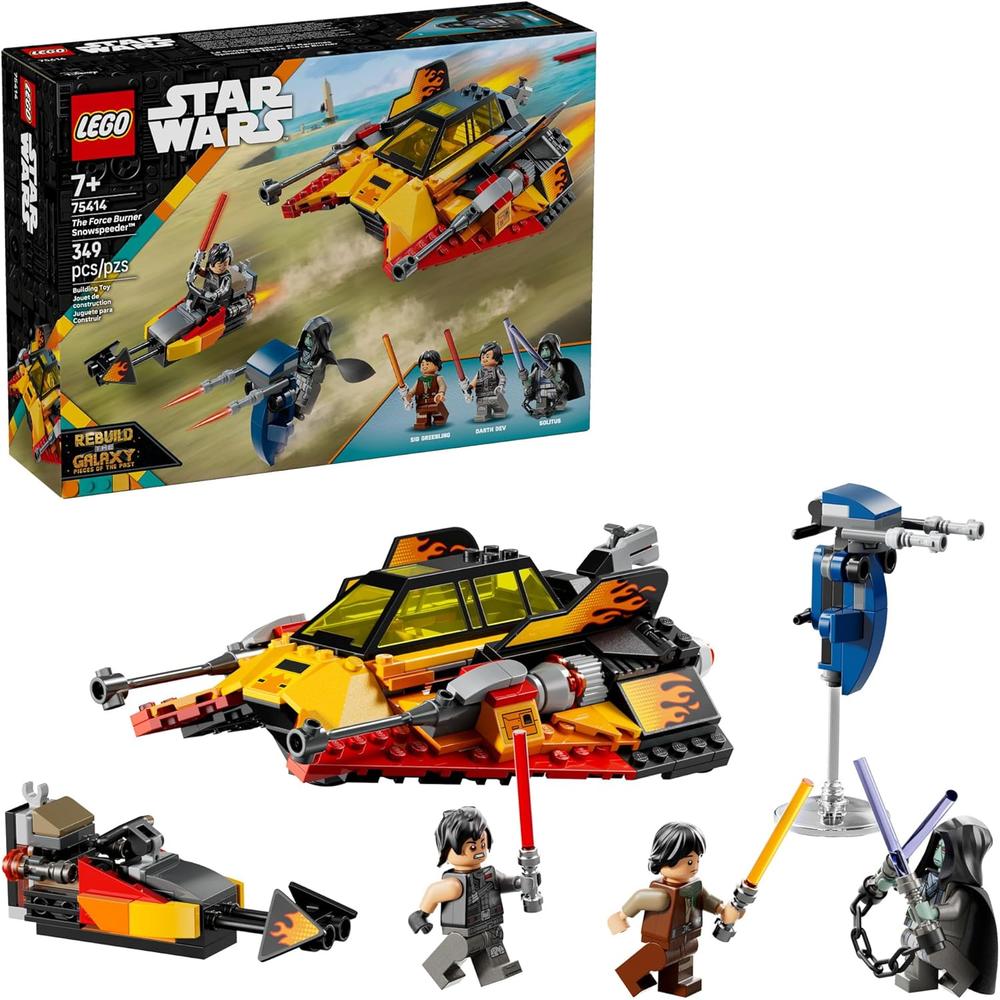 LEGO STAR WARS SNOWSPEEDER 2 EN 1, SET DE CONSTRUCCIÓN CON 3 MINIFIGURAS - 1