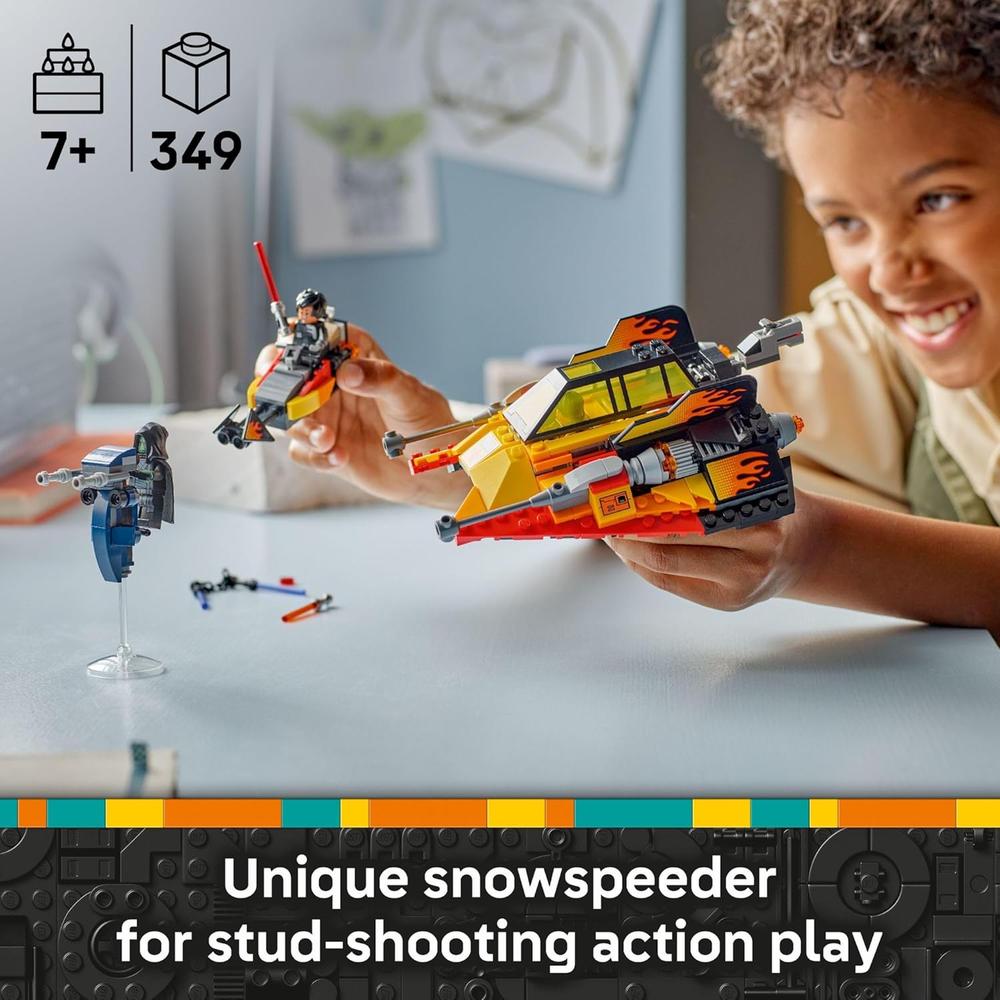 LEGO STAR WARS SNOWSPEEDER 2 EN 1, SET DE CONSTRUCCIÓN CON 3 MINIFIGURAS - 2