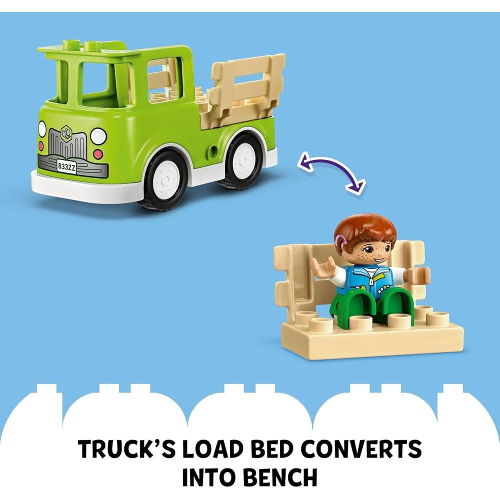 LEGO DUPLO CUIDADO DE ABEJAS Y COLMENAS, JUGUETE EDUCATIVO PARA PREESCOLARES 2+ - 5