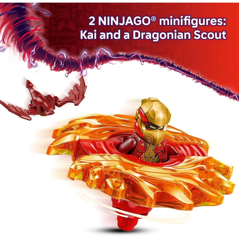 LEGO NINJAGO SPINJITZU DRAGÓN DE KAI, SET CON ESPADA GIRATORIA - 4