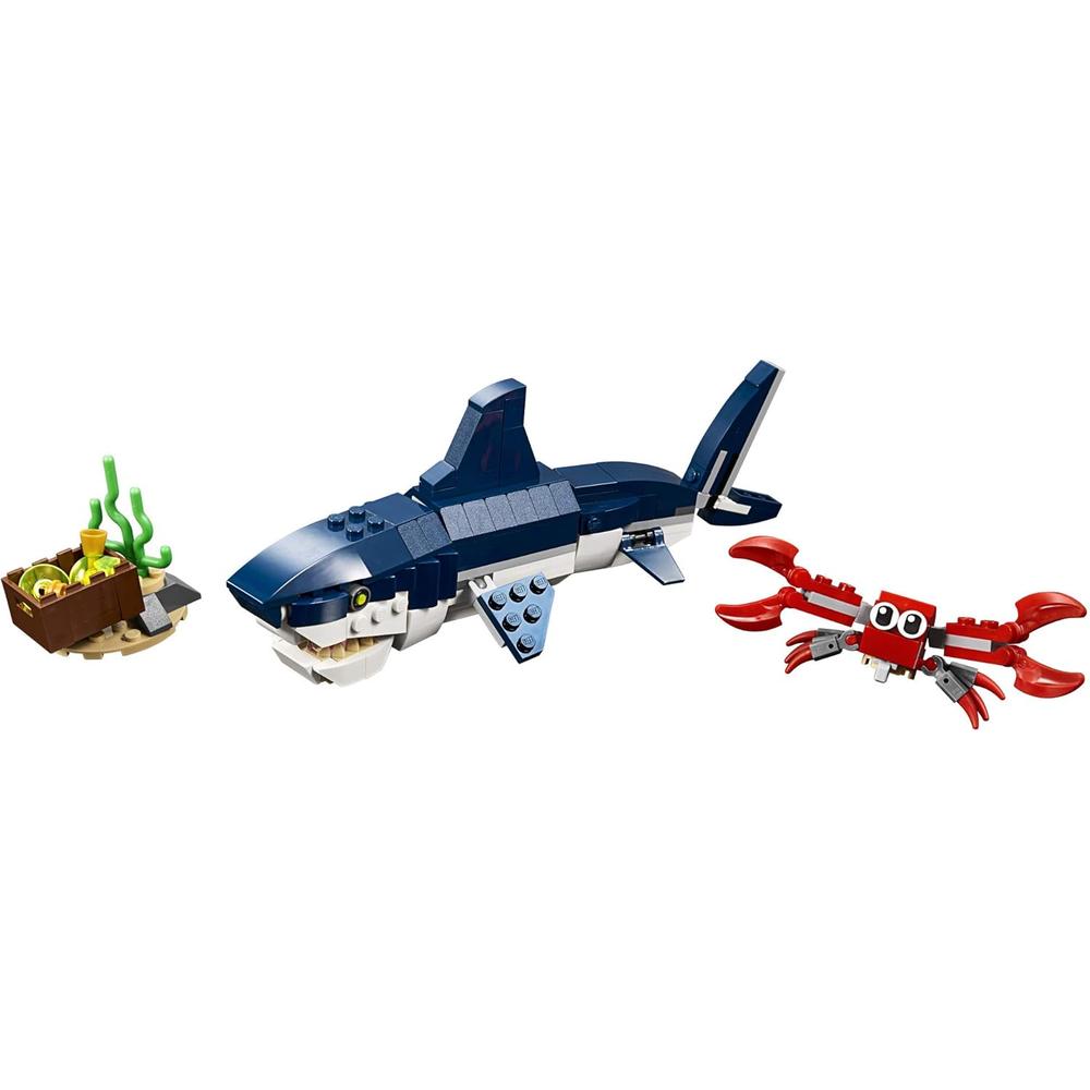 LEGO CREATOR 3 EN 1 CRIATURAS MARINAS TIBURÓN CALAMAR CANGREJO Y PEZ - 2