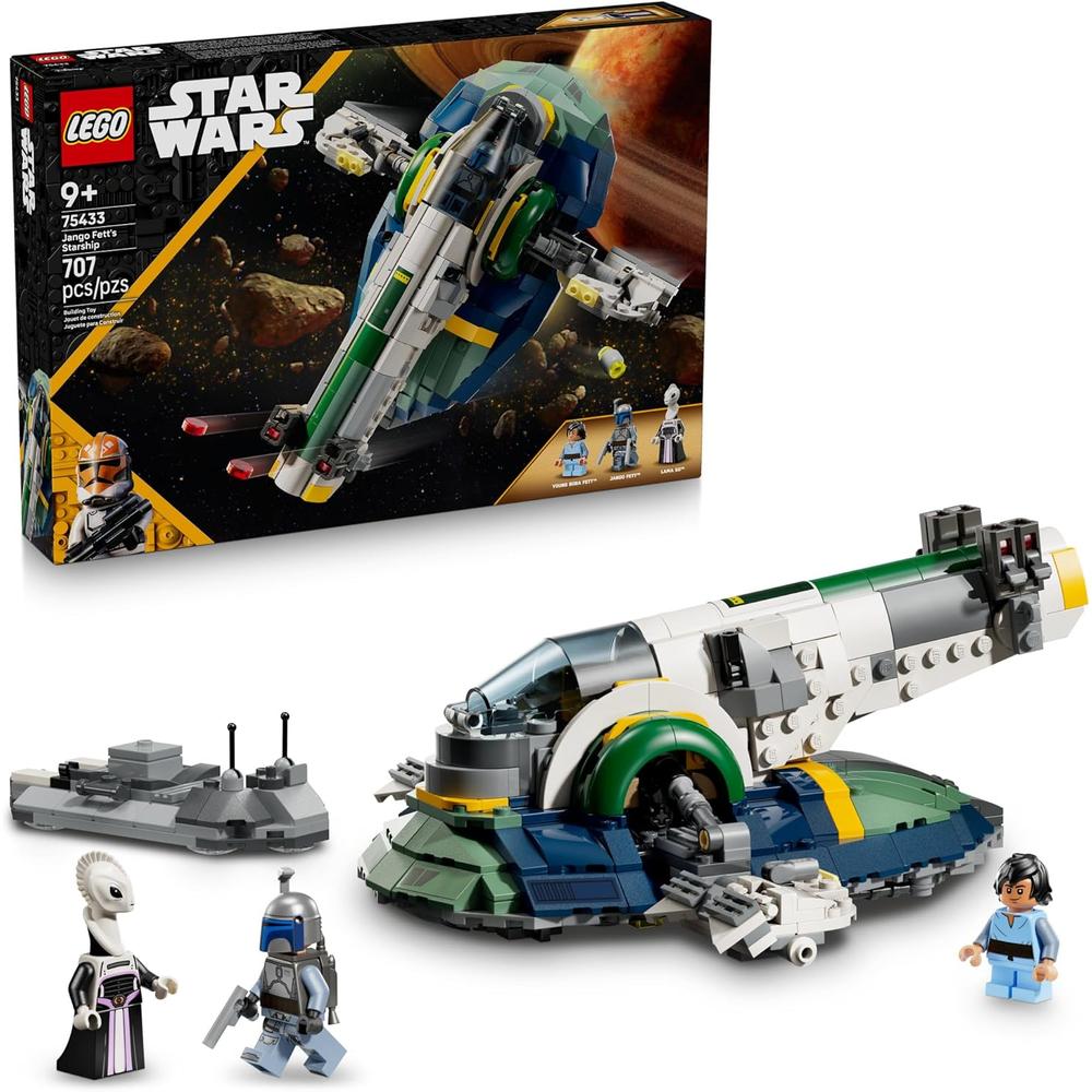 LEGO STAR WARS NAVE ESTELAR DE JANGO FETT, CONSTRUCCIÓN Y DECORACIÓN - 1