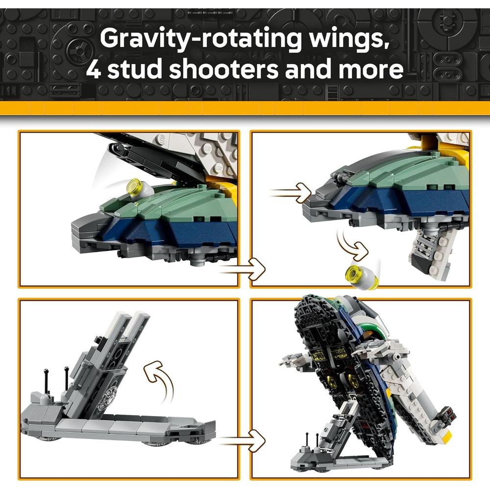 LEGO STAR WARS NAVE ESTELAR DE JANGO FETT, CONSTRUCCIÓN Y DECORACIÓN - 3