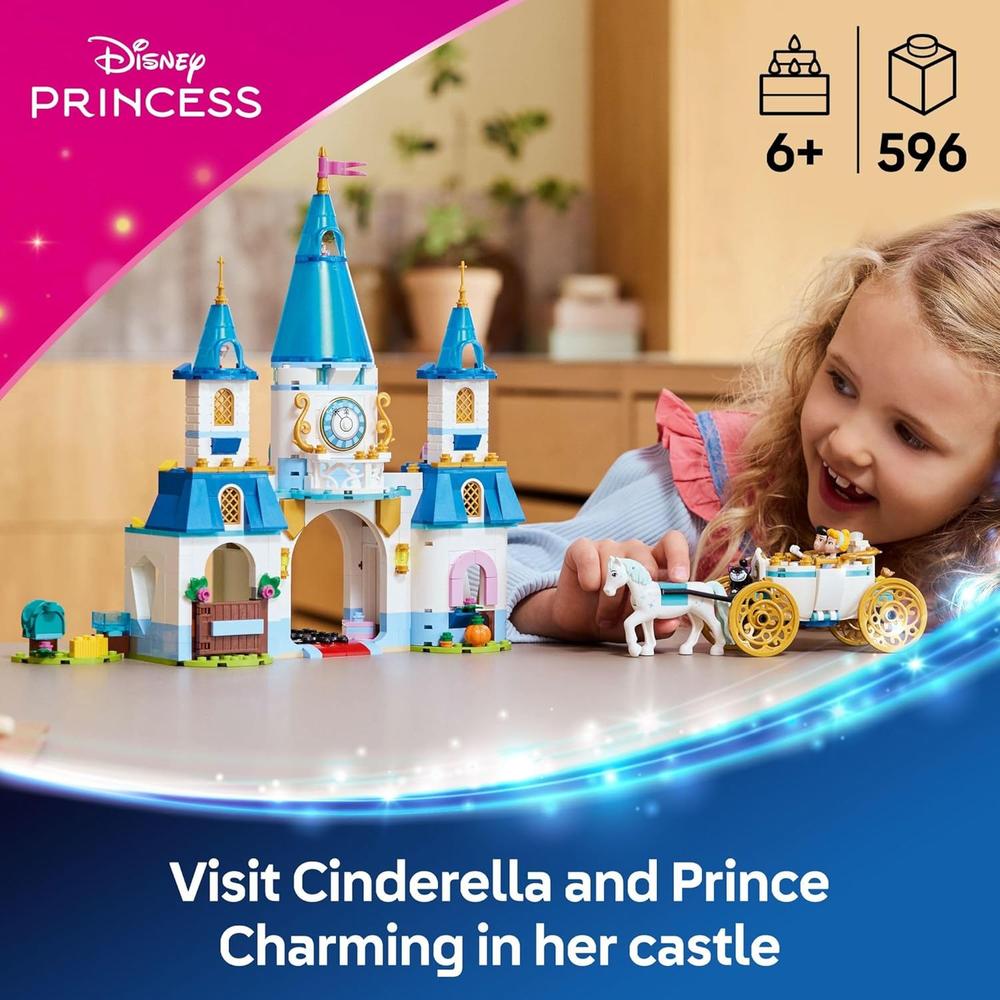 LEGO DISNEY PRINCESS CASTILLO Y CARRUAJE DE CENICIENTA CON 2 MINIMUÑECAS - 2