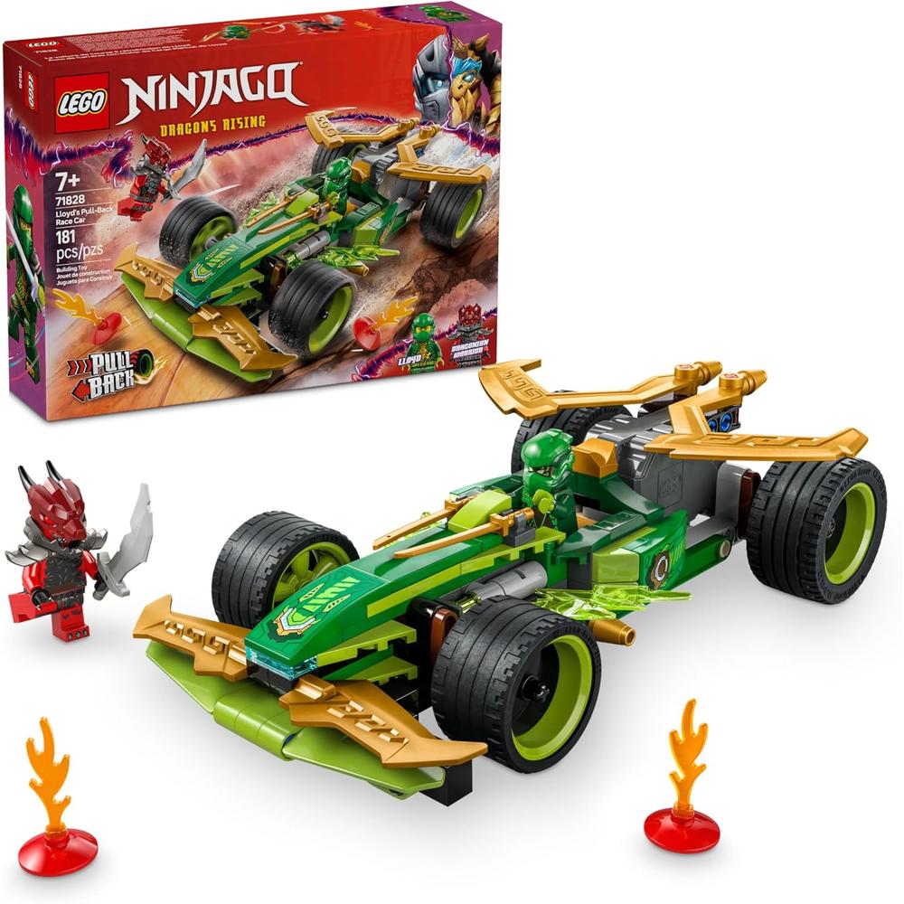 LEGO NINJAGO COCHE DE CARRERAS DE LLOYD CON 2 MINIFIGURAS - 1