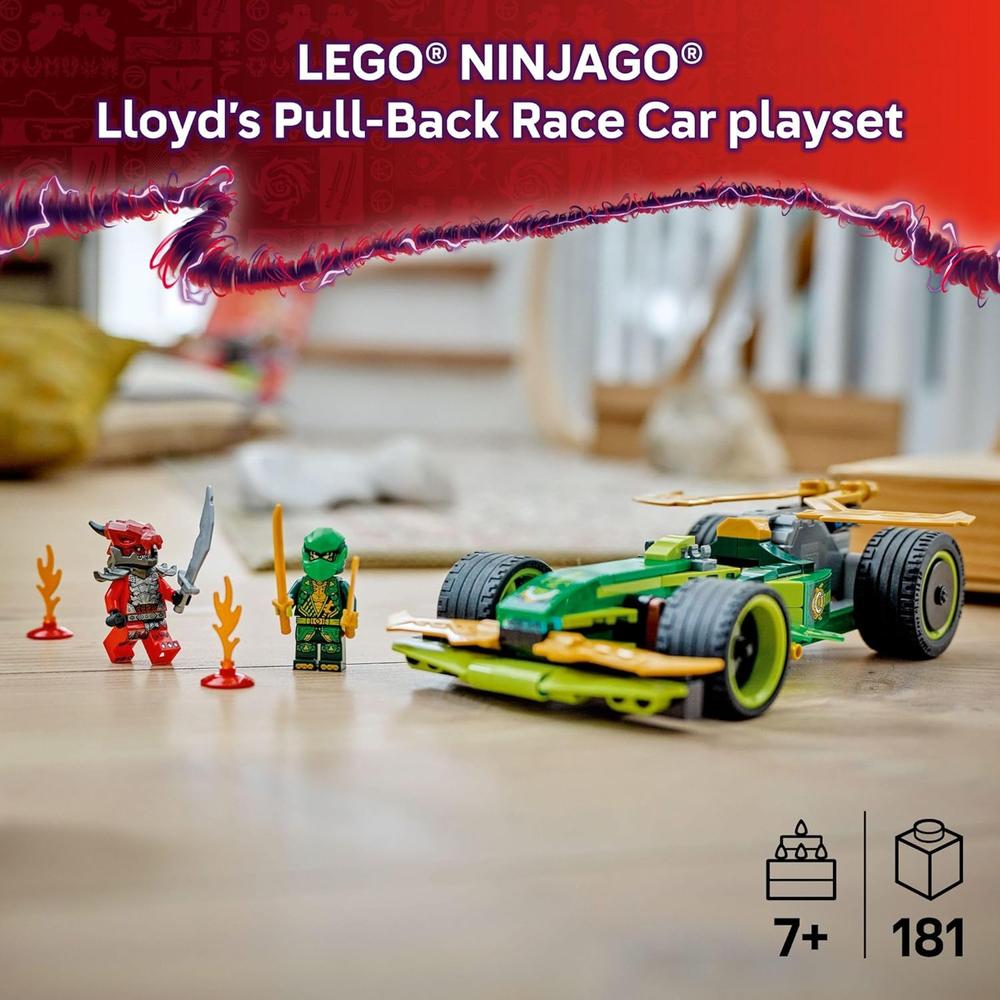 LEGO NINJAGO COCHE DE CARRERAS DE LLOYD CON 2 MINIFIGURAS - 2