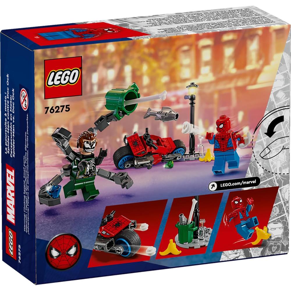 LEGO MARVEL PERSECUCIÓN EN MOTO SPIDER-MAN VS DOCTOR OCTOPUS, 2 FIGURAS - 6