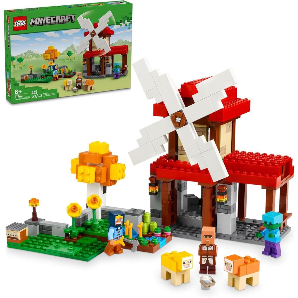 LEGO MINECRAFT GRANJA DE MOLINOS DE VIENTO CON 3 MINIFIGURAS, SET COLECCIONABLE - 1