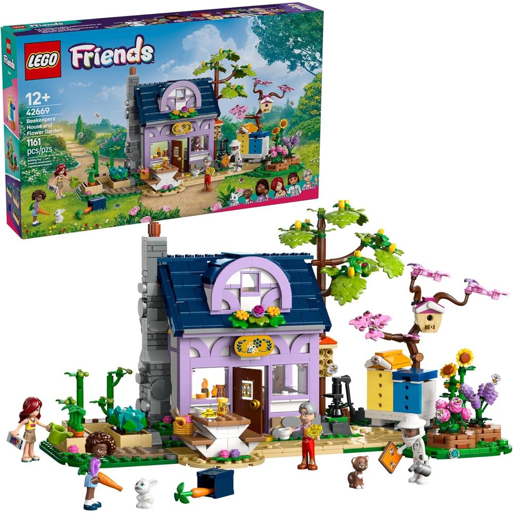LEGO FRIENDS CASA DE APICULTORES Y JARDÍN, INCLUYE MINIMUÑECAS Y ANIMALES - 1