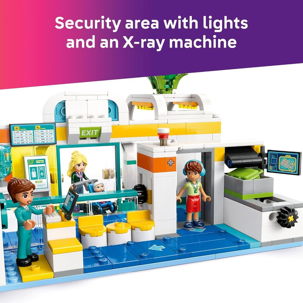 LEGO FRIENDS AEROPUERTO Y AVIÓN DE HEARTLAKE CITY, INCLUYE 7 MINIMUÑECAS - 4