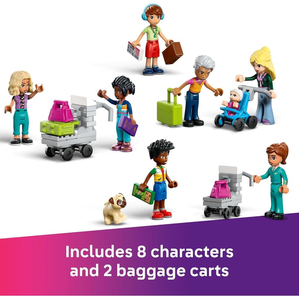 LEGO FRIENDS AEROPUERTO Y AVIÓN DE HEARTLAKE CITY, INCLUYE 7 MINIMUÑECAS - 6