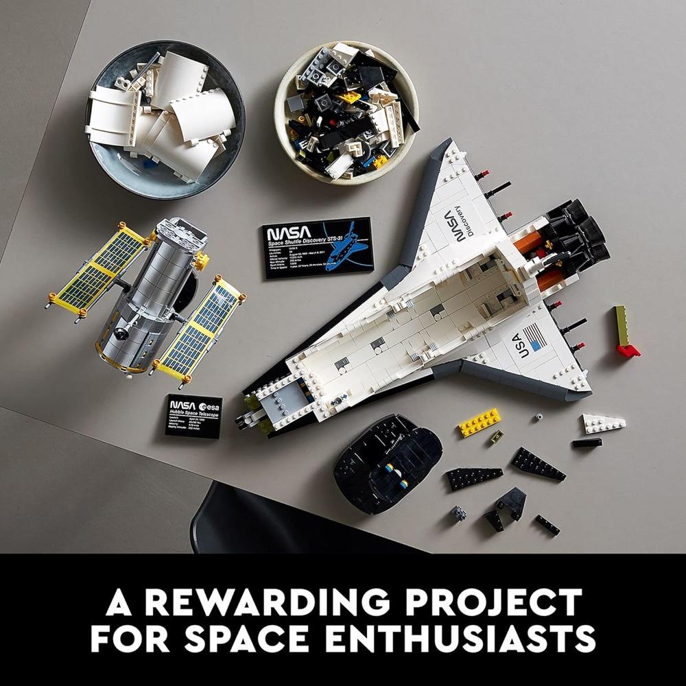 LEGO ICONS TRANSBORDADOR ESPACIAL DISCOVERY NASA SET DECORATIVO PARA ADULTOS - 6