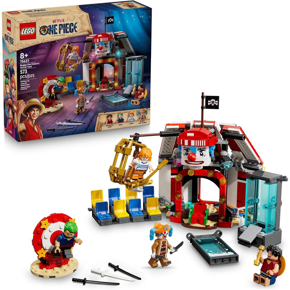 LEGO ONE PIECE CARPA DE CIRCO BUGGY, SET DE CONSTRUCCIÓN Y 4 FIGURAS - 1