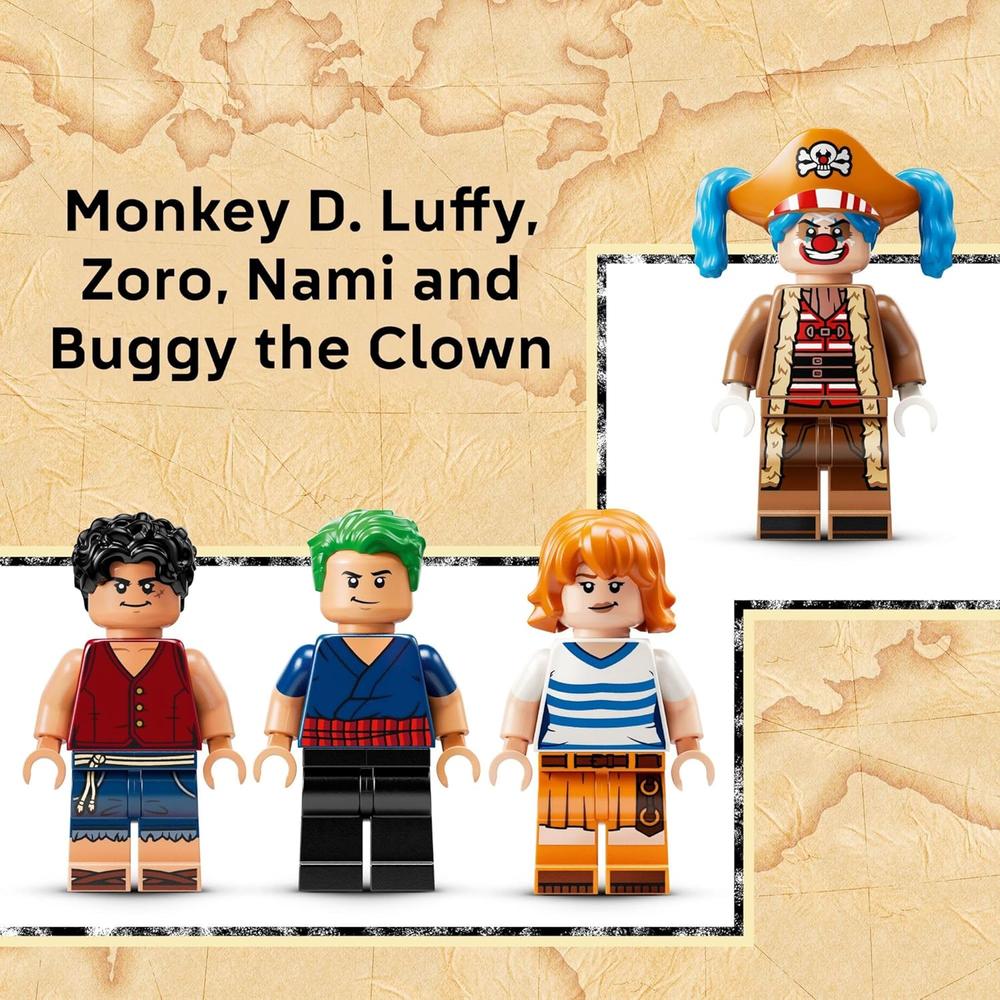 LEGO ONE PIECE CARPA DE CIRCO BUGGY, SET DE CONSTRUCCIÓN Y 4 FIGURAS - 5