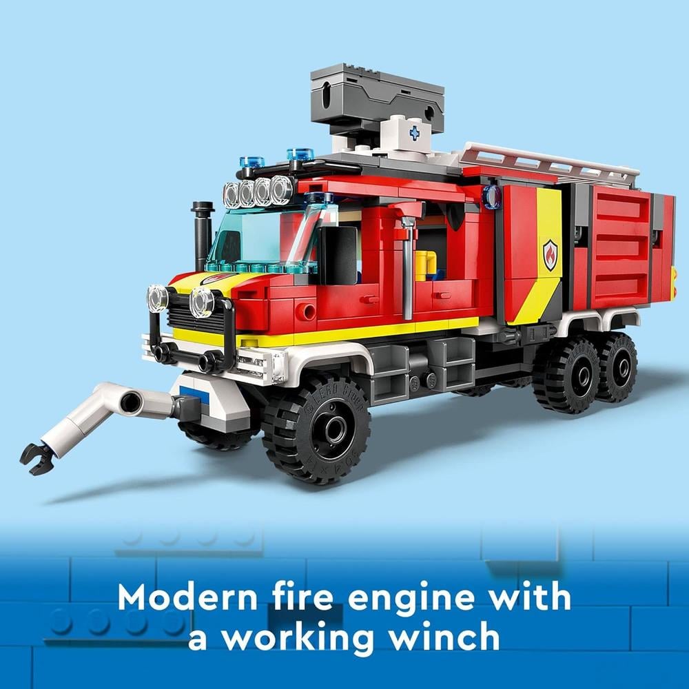 LEGO CITY CAMIÓN DE BOMBEROS SET CON DRONES Y 3 MINIFIGURAS JUGUETE DE SIMULACIÓN - 3