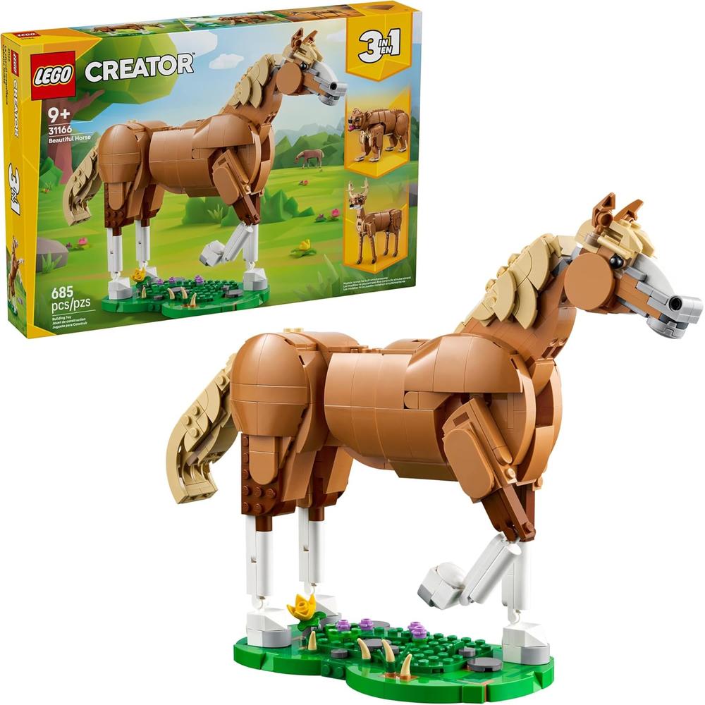 LEGO CREATOR 3 EN 1, CABALLO, OSO O CIERVO, SET DE CONSTRUCCIÓN CREATIVO - 1