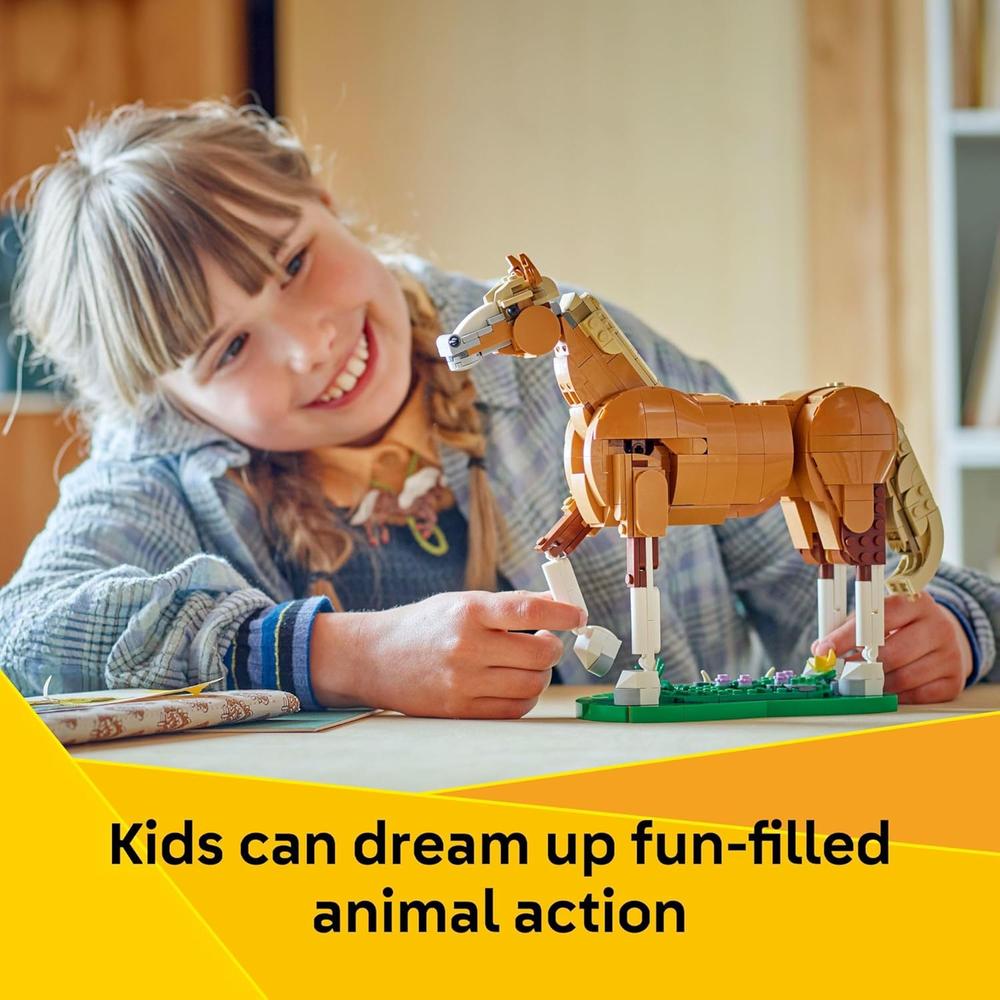 LEGO CREATOR 3 EN 1, CABALLO, OSO O CIERVO, SET DE CONSTRUCCIÓN CREATIVO - 3