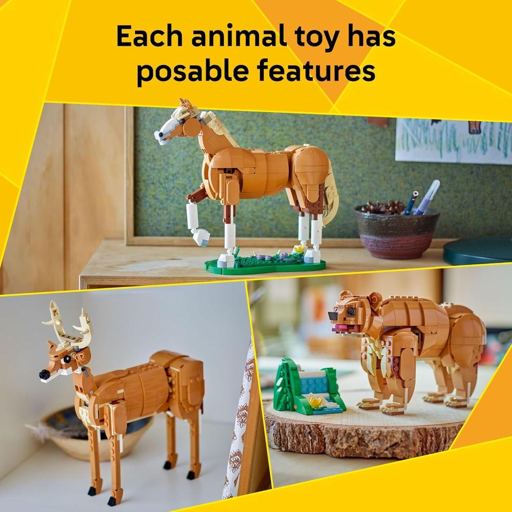 LEGO CREATOR 3 EN 1, CABALLO, OSO O CIERVO, SET DE CONSTRUCCIÓN CREATIVO - 5