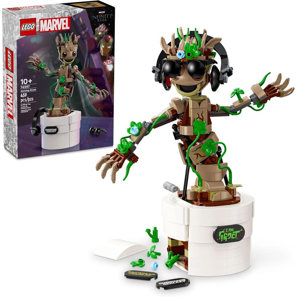 LEGO MARVEL GROOT BAILARÍN, SET DE GUARDIANES DE LA GALAXIA, JUGUETE INTERACTIVO - 1