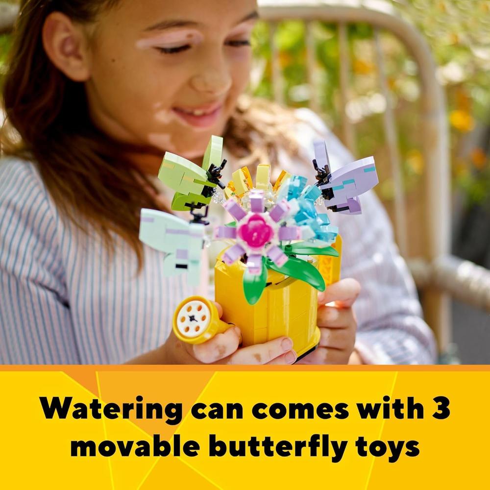 LEGO CREATOR 3 EN 1 FLORES EN REGADERA, JUGUETE CREATIVO PARA NIÑOS 8+ - 4