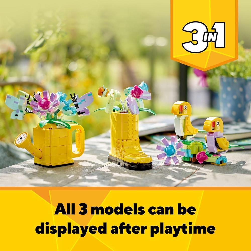 LEGO CREATOR 3 EN 1 FLORES EN REGADERA, JUGUETE CREATIVO PARA NIÑOS 8+ - 5