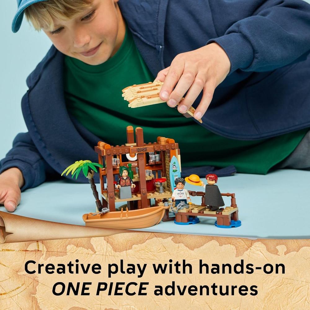 LEGO ONE PIECE CABAÑA DE PUEBLO CON MOLINO DE VIENTO, SET DE CONSTRUCCIÓN - 4