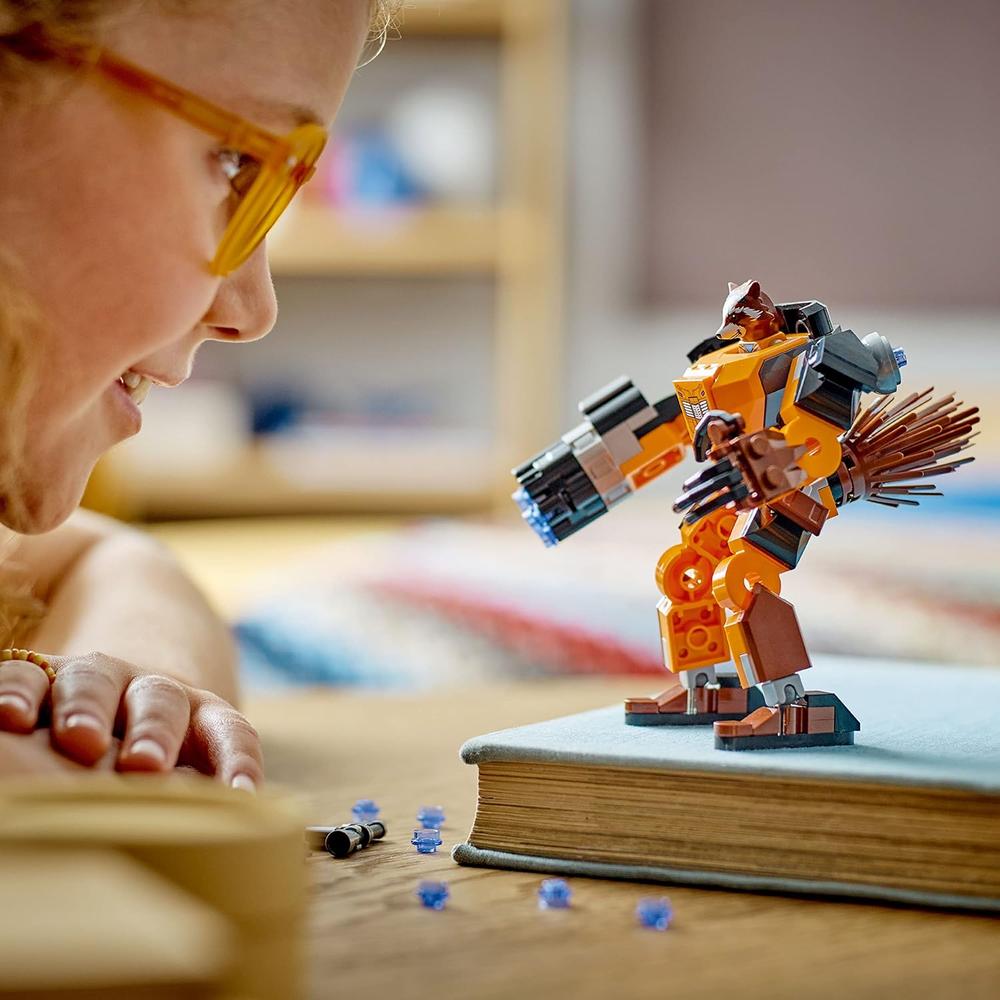LEGO MARVEL COHETE MECH ARMOR SET DE FIGURA DE ACCIÓN GUARDIANES DE LA GALAXIA - 4