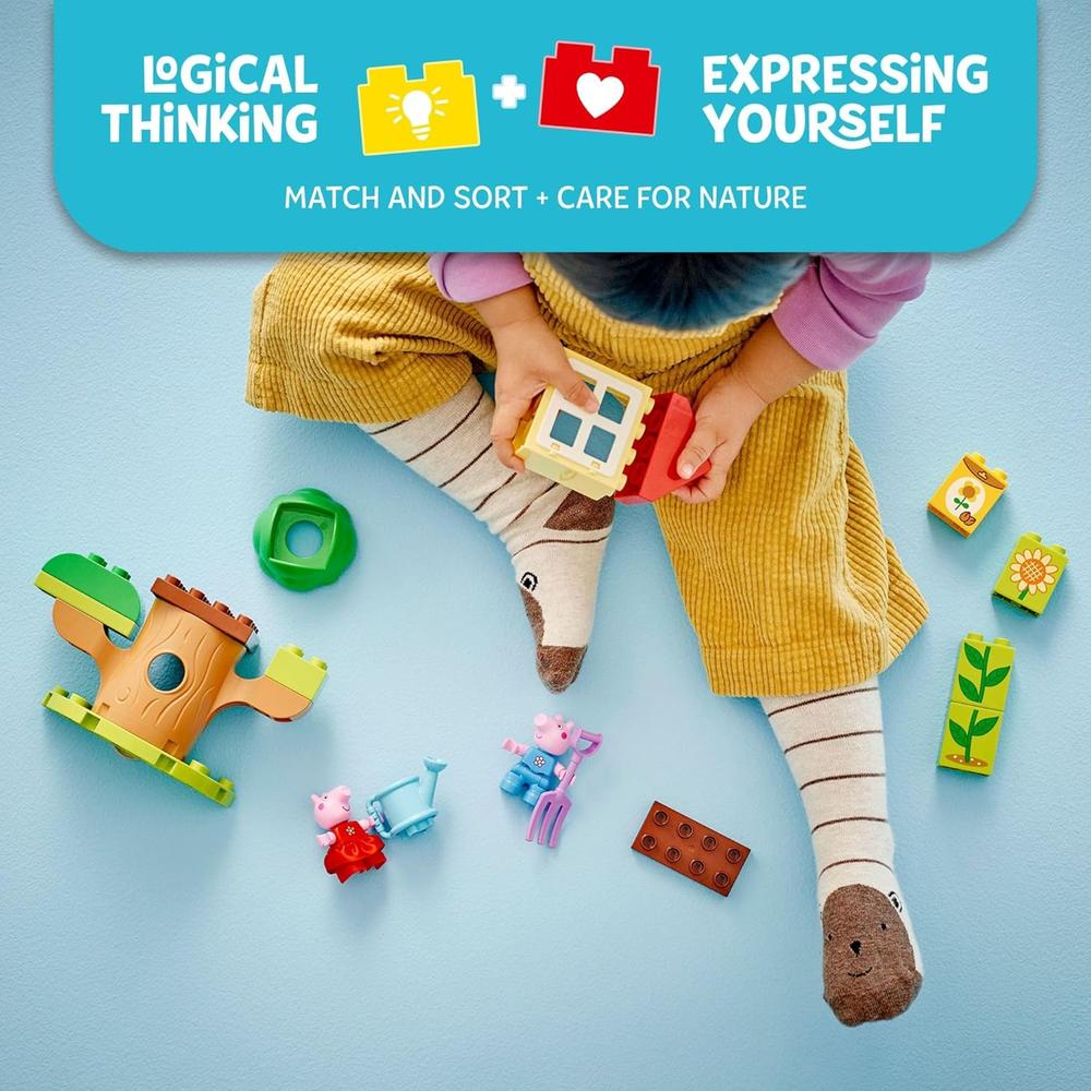 LEGO DUPLO PEPPA PIG JARDÍN Y CASA DEL ÁRBOL, JUGUETE EDUCATIVO PARA NIÑOS - 3