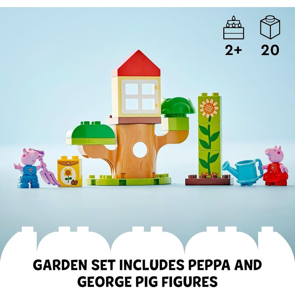 LEGO DUPLO PEPPA PIG JARDÍN Y CASA DEL ÁRBOL, JUGUETE EDUCATIVO PARA NIÑOS - 4