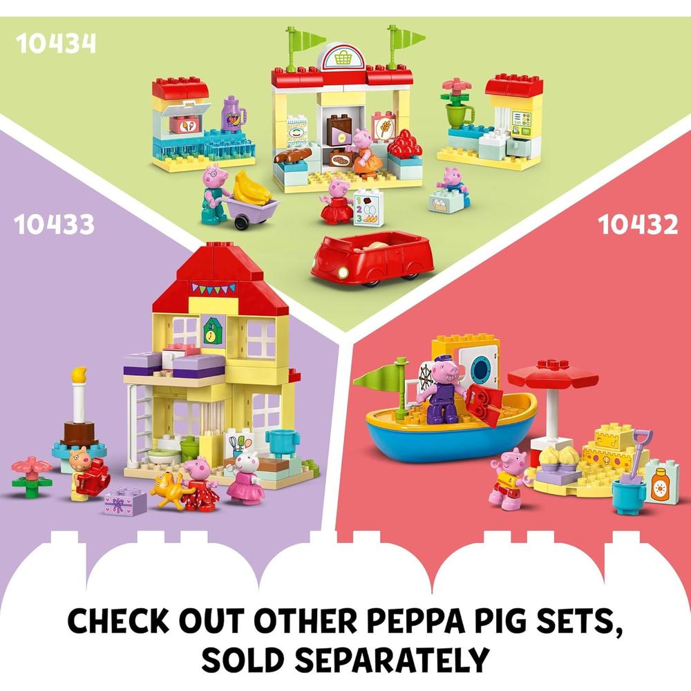 LEGO DUPLO PEPPA PIG JARDÍN Y CASA DEL ÁRBOL, JUGUETE EDUCATIVO PARA NIÑOS - 6
